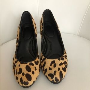 Kelly&Katie leopard print heels. Very cute and comfortable!